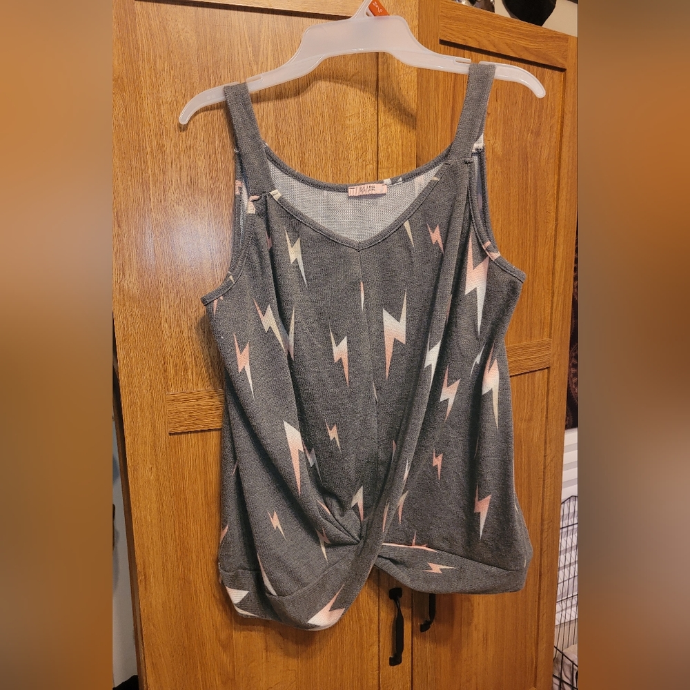 P.S Love large lightning bolt tank top